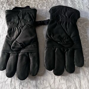 Black Leather Men's Gloves